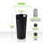 Rigid Plastic Waterproof Round Trash Can Insert Liner with Handles for Indoor Trash Can-100734096