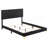 James Black Upholstered Queen Panel Bed-1670380557