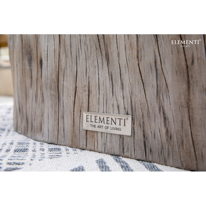 DAINTREE Side Table End Table 49 x 47 x 50.8 cm, Beige 