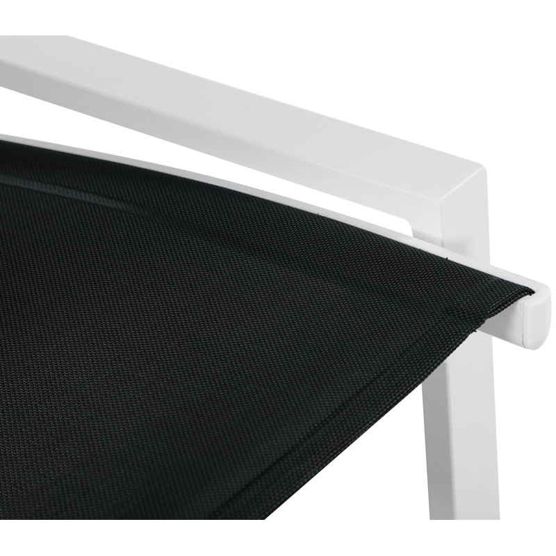 Tabouret de bar 29 po Ury, Noir, Blanc
