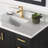 Rea 36" Single Bathroom Vanity Set With Grain White Composite Stone Countertop With Mirror-1445015169-1445015294