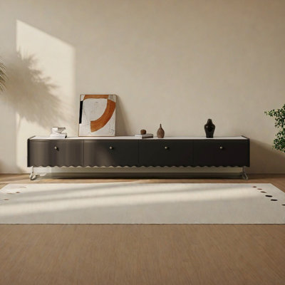 Black premium furniture TV cabinet
