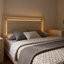 Ensemble de chambre pour grand lit, blanc délavé, gris pierre, ensemble 2 pièces avec table de chevet-131006985