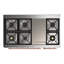 Majestic III Series 48 Inch Dual Fuel Range with 5 Sealed Burners, Griddle, Frenchtop in Matte Graphite (Natural Gas, Burnished Trim)-1387864891-1387864889-1387864893