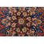 Tapis décoratif en laine de couleur rouille Bakhtiari 4 pi 6 po x 6 pi 7 po one-of-a-kind cru noué à la main