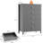 Fluted Dresser for Bedroom 42.9" Tall, 5-Drawer Wood Dresser for Bedroom, Modern Chest of Drawers, Storage Organizer Cabinet for Living Room, Hallway, Entryway-1612844963