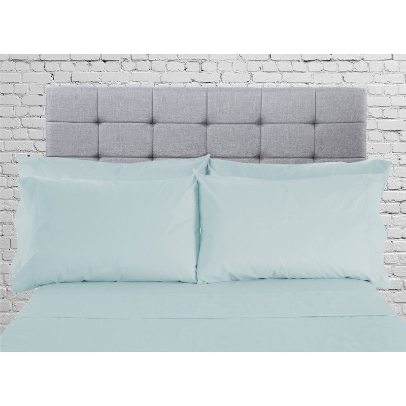 Hotel Cotton Blend Sheet Set, White, Queen Sheet Set + 1 Fitted Sheet + 4 Pillowcases