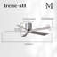 60" Irene 5-Blade Hugger Ceiling Fan with Wall Remote-1087667382-1087667333-1087667387