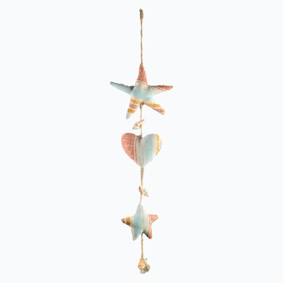 Decor - Heart&Star Fish - Color Blue/Sea Blue- One Set With Heart/Star Fish/Star