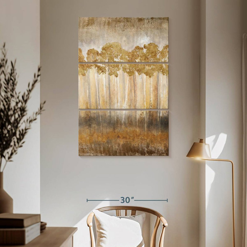 Avery Golden Horizon Trees, 65" H x 42" W
