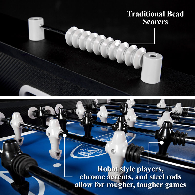 Barrington 58'' Gray Carbon Fiber Foosball Table
