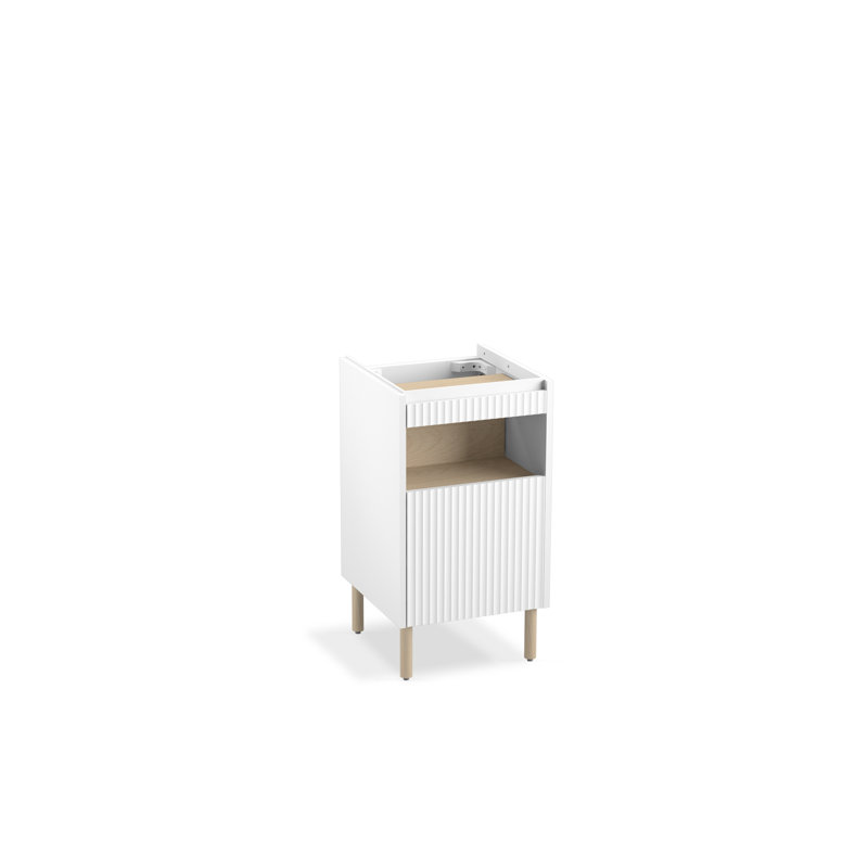 Spacity 16-3/4 In. Wall-Hung Bathroom Vanity Cabinet, White