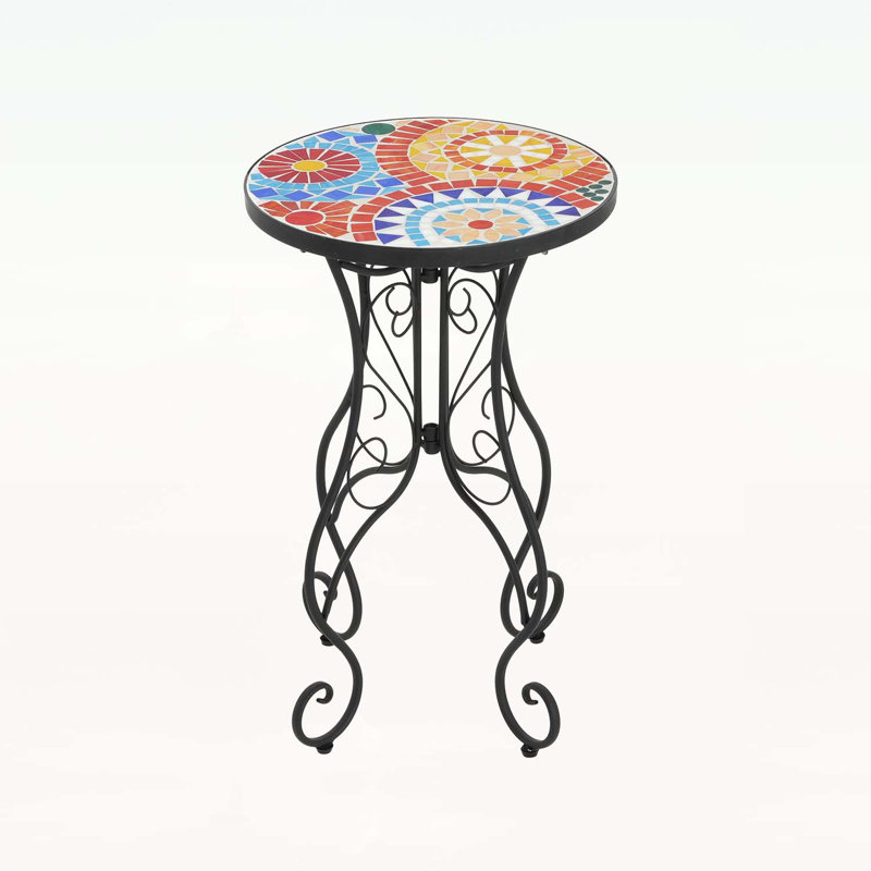 Micheal Ceramic Top Side Table