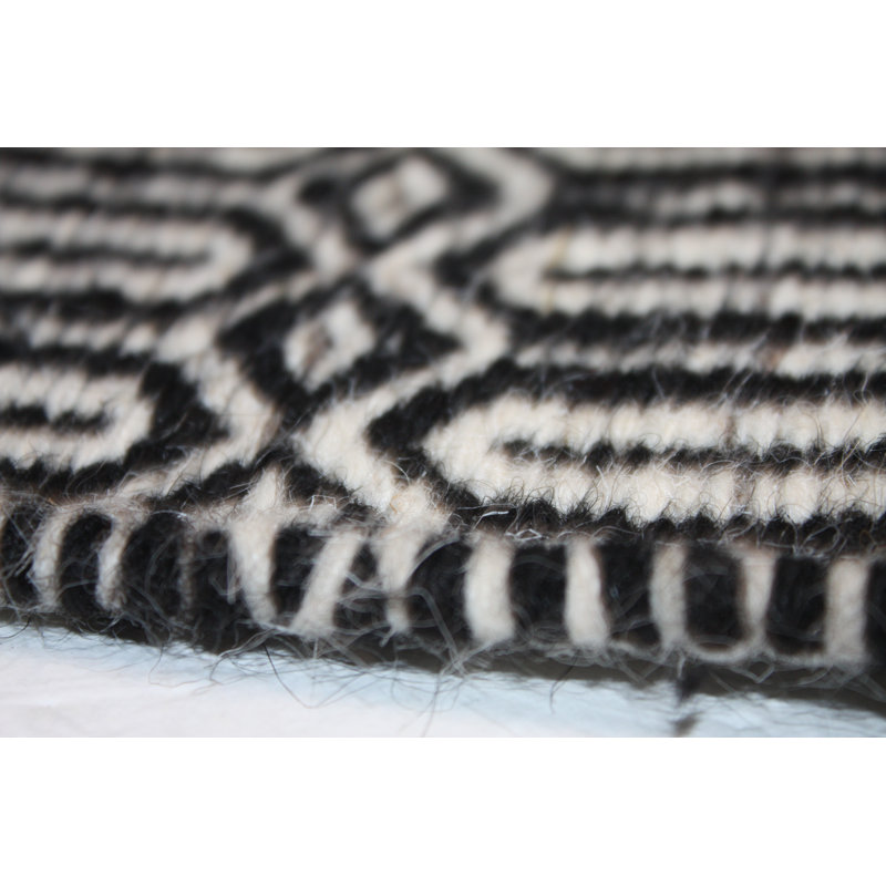 Grider Geometric Wool Hand Woven Area Rug, Rectangle 200 x 300cm