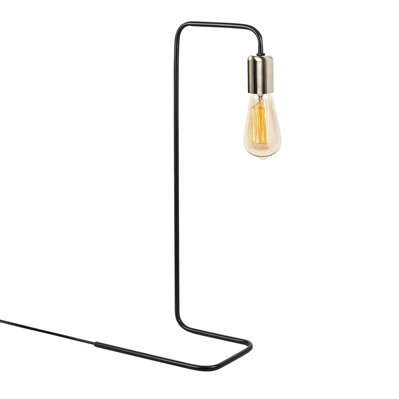 Lampe de table, Noir / nickel