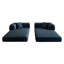 Canapé à compression de 78,8 po, canapé-lit convertible au sol avec accoudoirs avec dossier coussiné, canapé-lit futon confortable, causeuse modulaire désossée, tissu en velours côtelé, pour le salon, la chambre à coucher, bleu-1070162853