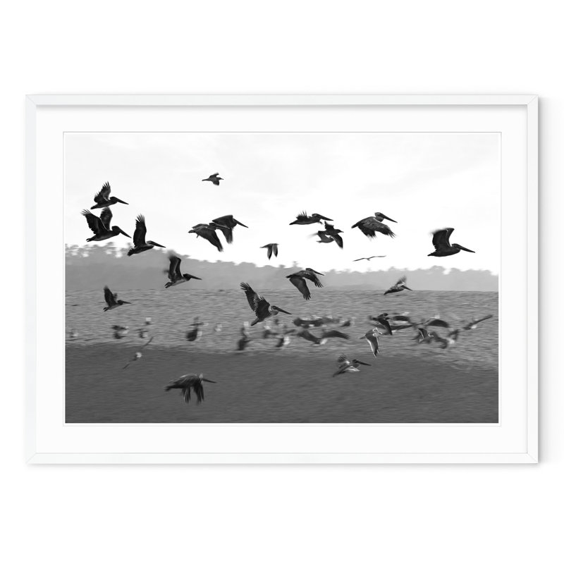 Estuaire - Photographie encadrée sur papier, H 28,5 po x l 40 po, Cadre noir