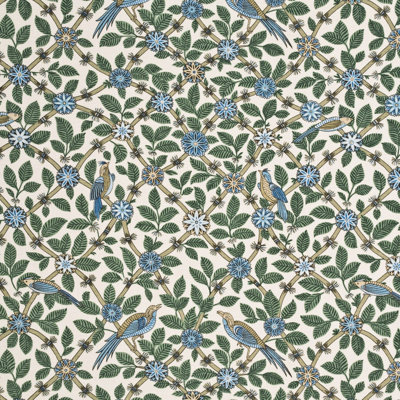 Crayford Bamboo Bird 100% Linen Fabric