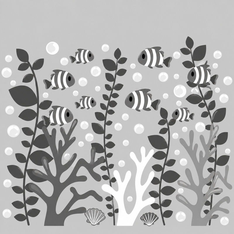 Nautical & Beach Non-Wall Damaging Wall Decal, Scheme A