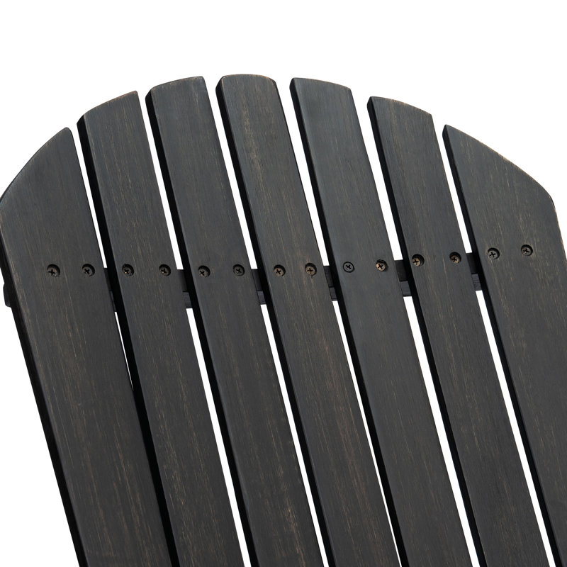 Chaise en bois gris foncé - pliable, avec siège extérieur rustique gris, pliable pour la zone, Gris foncé