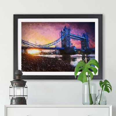 Tower Bridge in London England - Framed Print