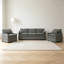Ensemble de canapés gris moderne, canapé rembourré moelleux avec coussin double couche et poches de rangement latérales pour le salon-1925528248
