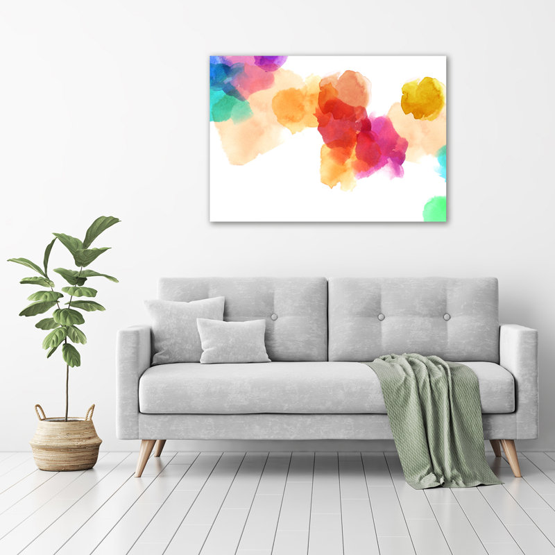 Colorful Spots - Wrapped Canvas Print
