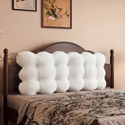 Upholstered Headboard Pillow with Straps for Bedroom