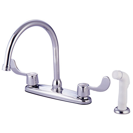 Tampa Double Handle Kitchen Faucet, With Spray