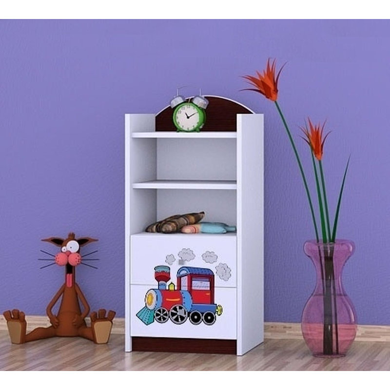 Melody 96cm H X 45cm W Transportation Kids Cube, Wenge