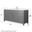 Meuble-lavabo simple autoportant de 66 po avec plateau en quartz Beckett-108351926-108351927-108351932