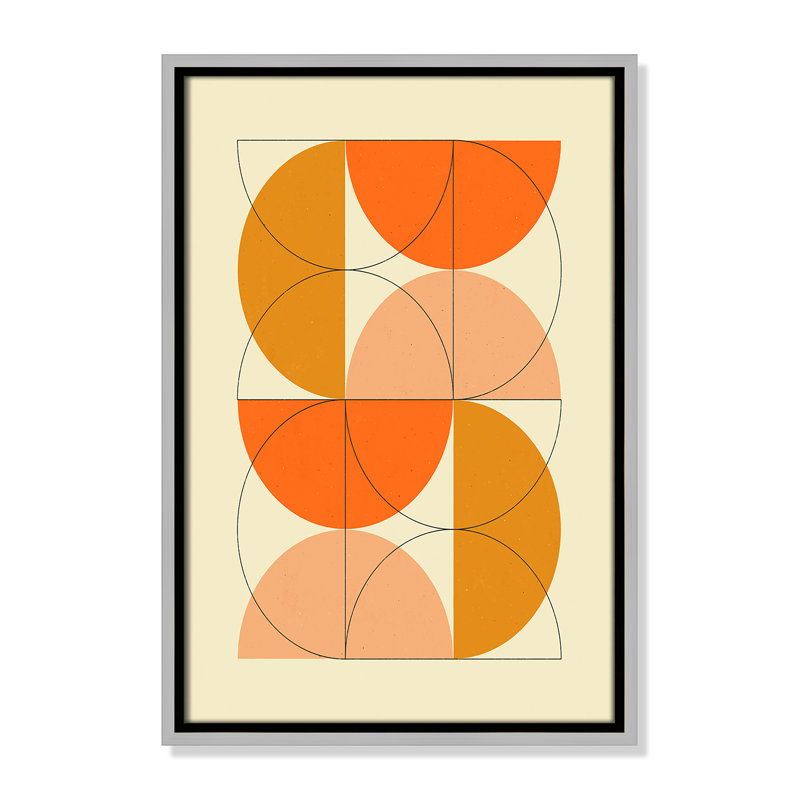 «Imaginaire 2» par Blue, Framed Canvas, Flottant argent, L 13,5 po x H 19,5 po