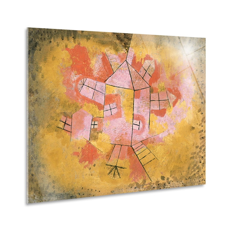 Impeller House by Paul Klee - No Frame Painting, Plastic/Acrylic, 70cm H x 100cm W