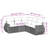 Vidaxl Garden Sofa Set Black, Cream White