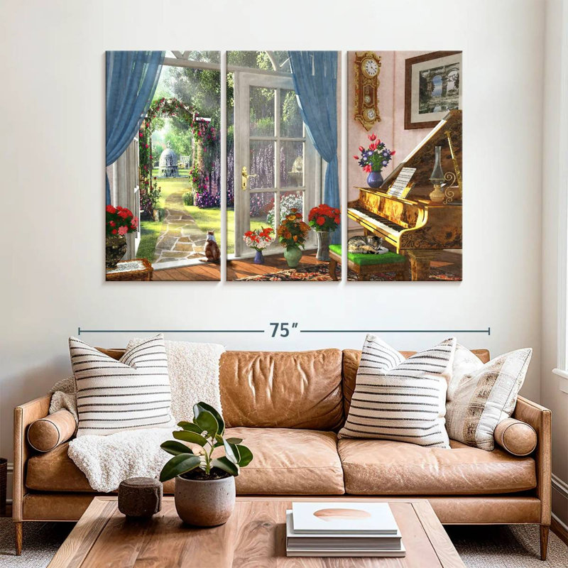 Lilie Room View, 42" H x 65" W