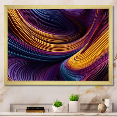 Mauve, jaune, couleurs dansantes I