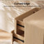 Table de chevet Akshata Uven 60 cm (23,6 po) de largeur avec 2 tiroirs, table de chevet moderne pour chambre à coucher-970492559