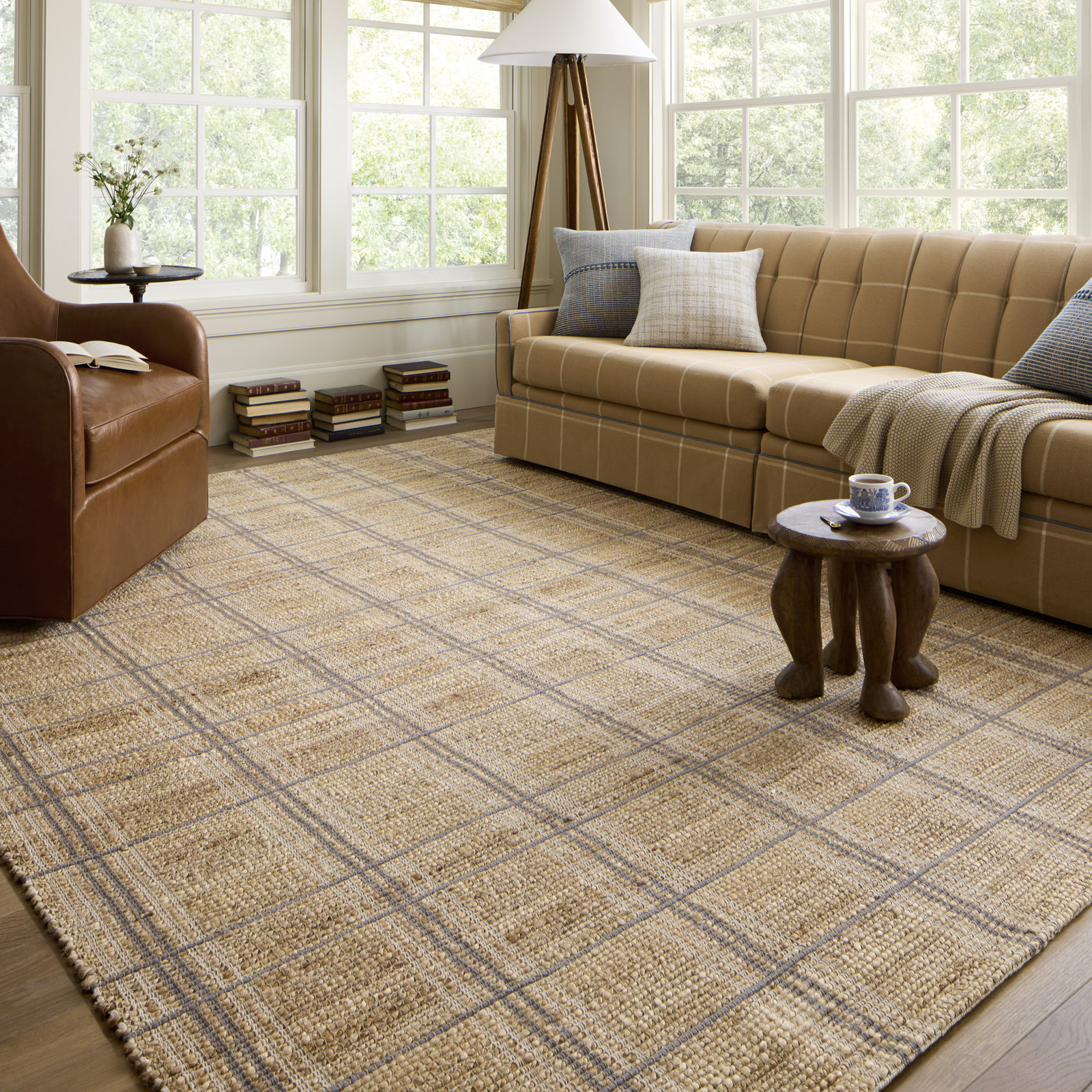 Judy Natural / Stone Area Rug, Rectangle 8'6" x 11'6"