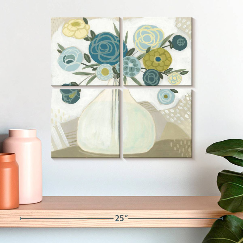 Bouquet Harnek Blue Bohemian II, H 18 po x l 18 po