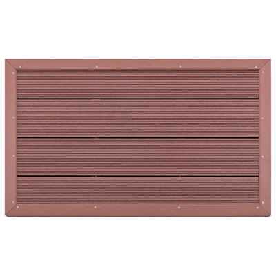 Clôture en bois brun H 3 po x l 2 po
