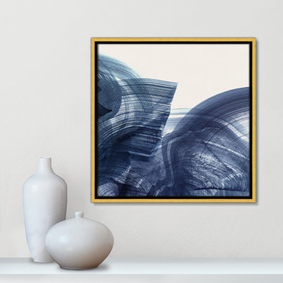 Indigo Crescendo II - Square Version Print by 