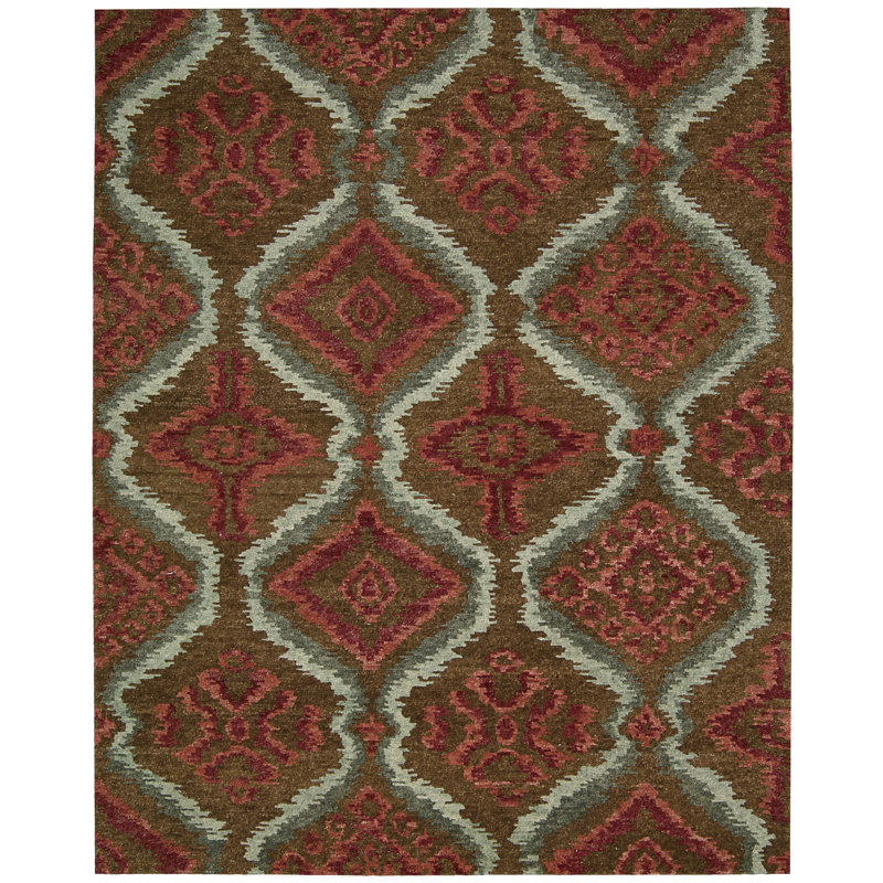 Colligan Wool Southwestern Indoor Rug, Rectangle 5'6" x 8'6"