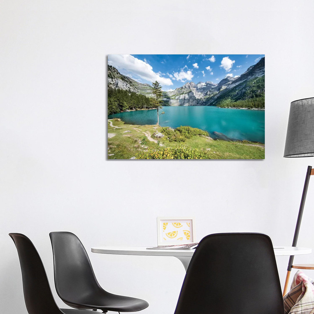 Oeschinen Lake In Switzerland by Jan Becke - Wrapped Canvas Gallery-Wrapped Canvas Giclée