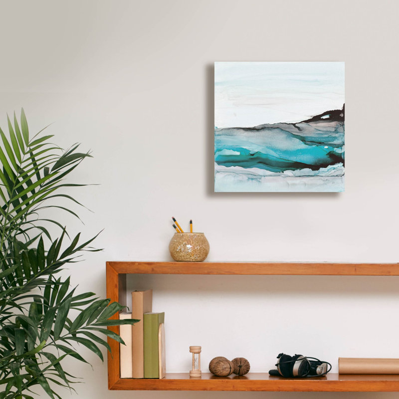 «Aquascape 1» par Chris Paschke, art mural sur toile, H 12 po x l 12 po x P 0,75 po