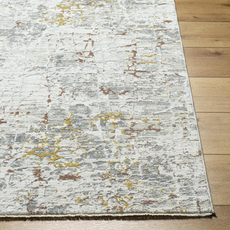 Slate Light Slate/Mustard Area Rug, Rectangle 10' x 13'11"