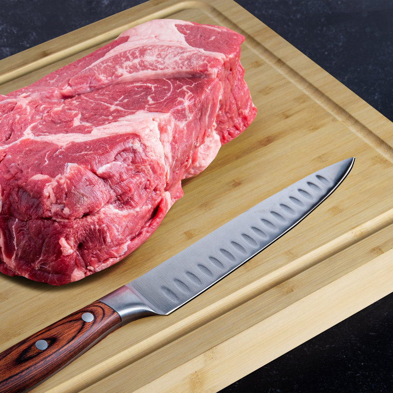 1.5" Extra Thick Bamboo Reversible Cutting Board with Juice Groove