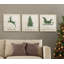 «Christmas Silhouette», ensemble de 3 impressions sur toile tendue