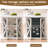 Modern Dining Table For 4 To 6, White Rectangle Kitchen Table With Storage, Wooden Pedestal Dining Room Table With Fridge Space-57733503-57733502