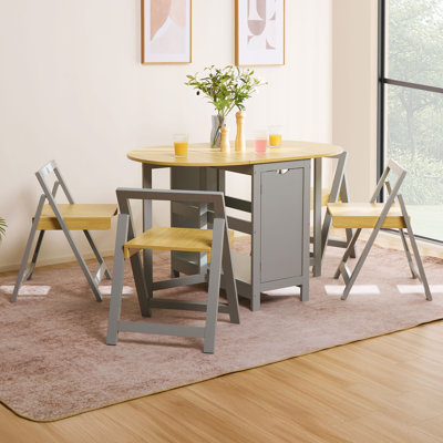 4 -Person Butterfly Leaf Dining Set