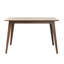 Pieds de table de salle à manger en bois massif, noyer